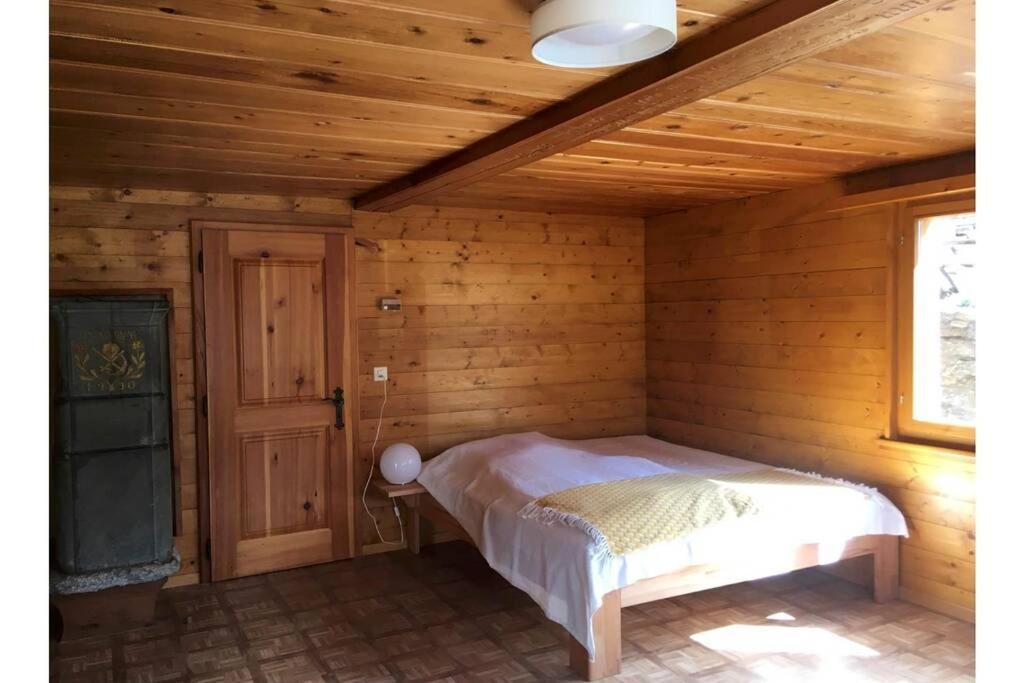 Alpia 26 - Zwei Zimmerwohnung In Traditionellem Walliser Haus Gasenried Eksteriør billede