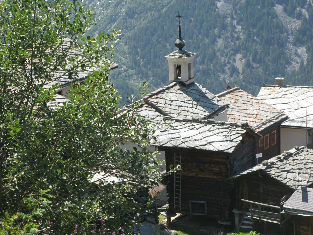 Alpia 26 - Zwei Zimmerwohnung In Traditionellem Walliser Haus Gasenried Eksteriør billede